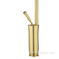 Premium Goose Neck Golden Brass Kitchen ონკანის მიქსერი